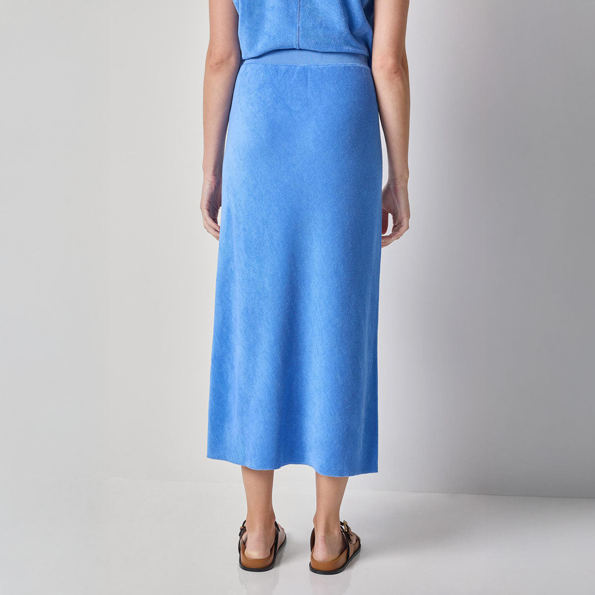 Terry Bias Skirt in Ultramarine