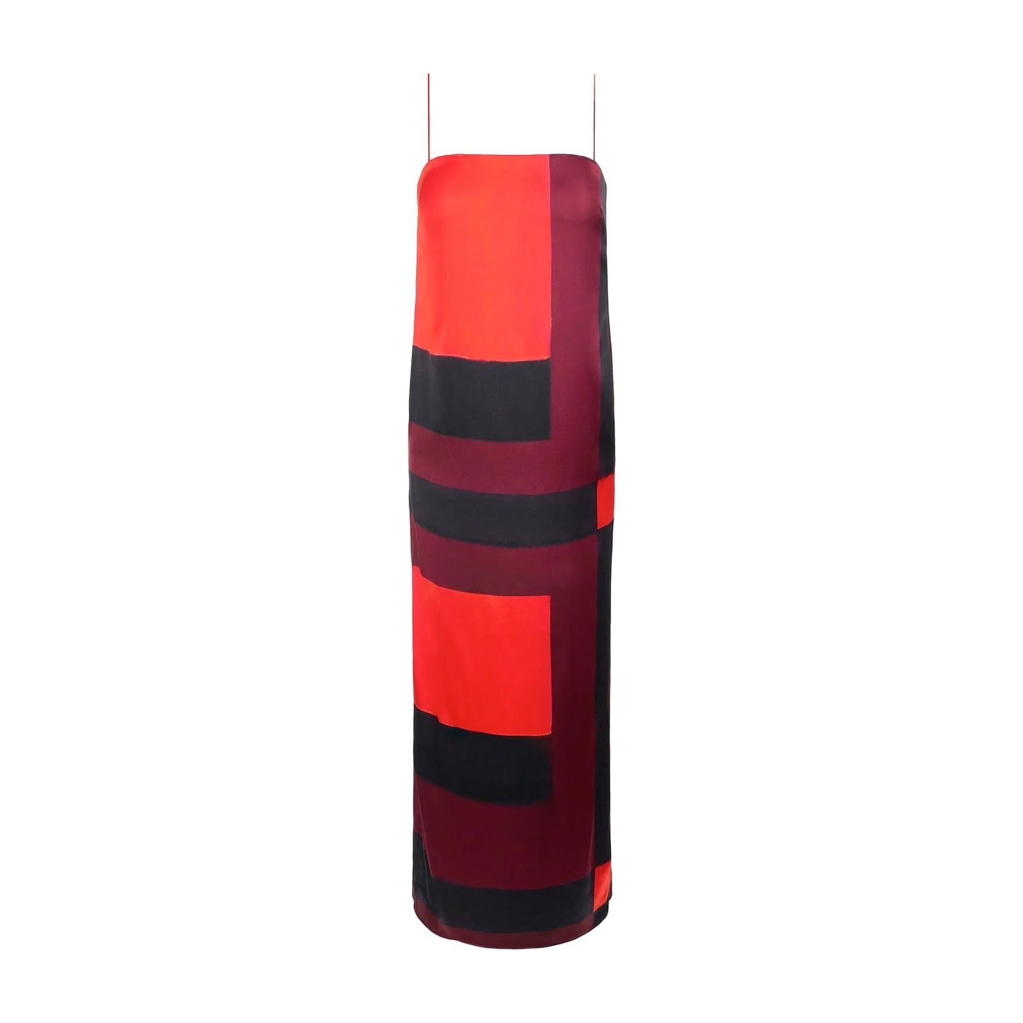 Mae Silk Dress in Ruby Prism