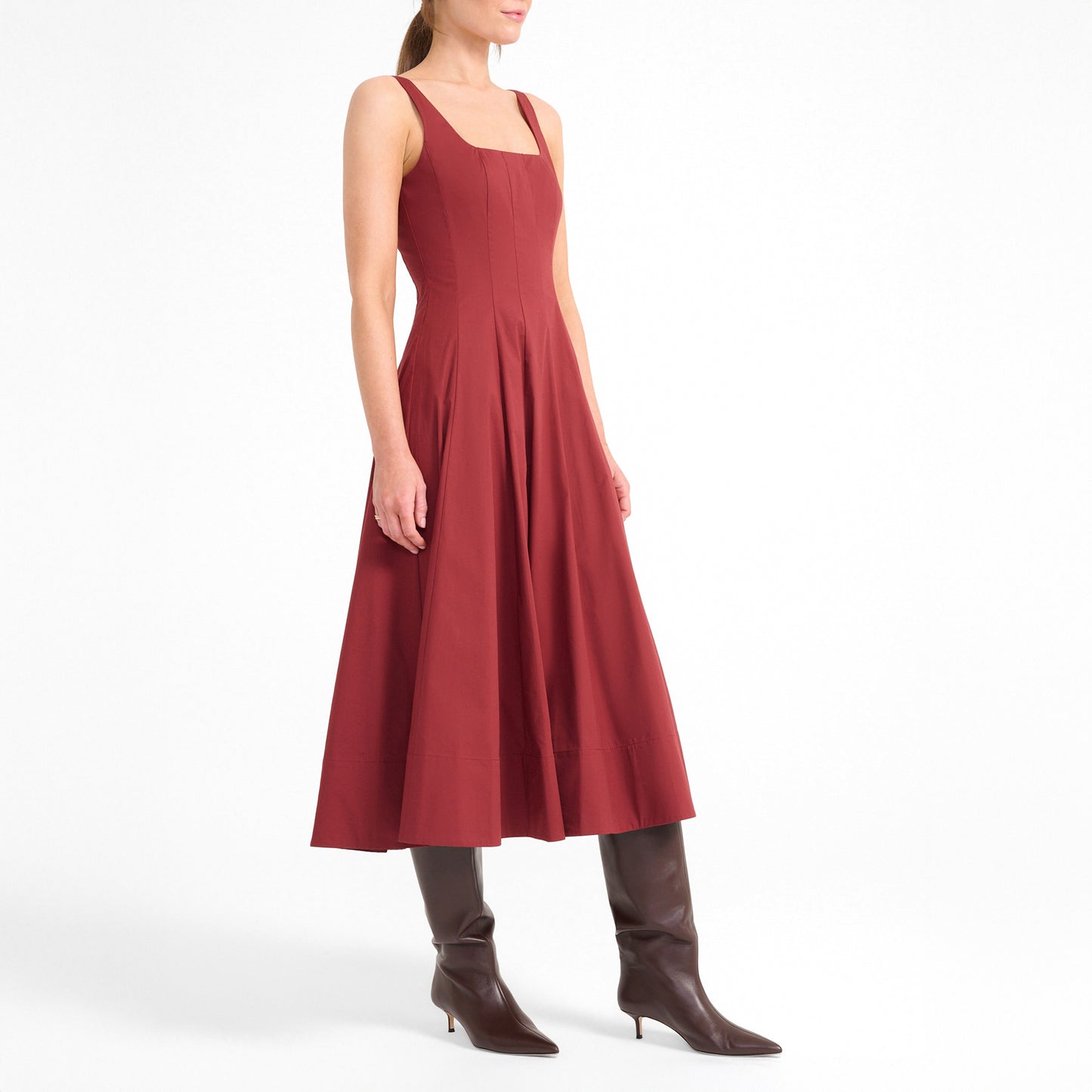 Wells Dress in Sangria