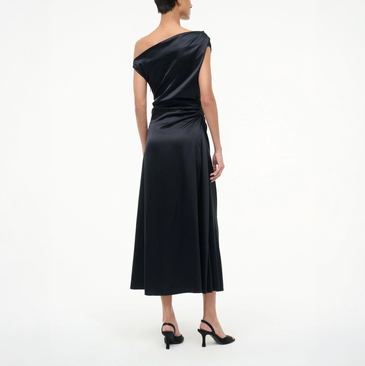 Phare Silk Dress in Black