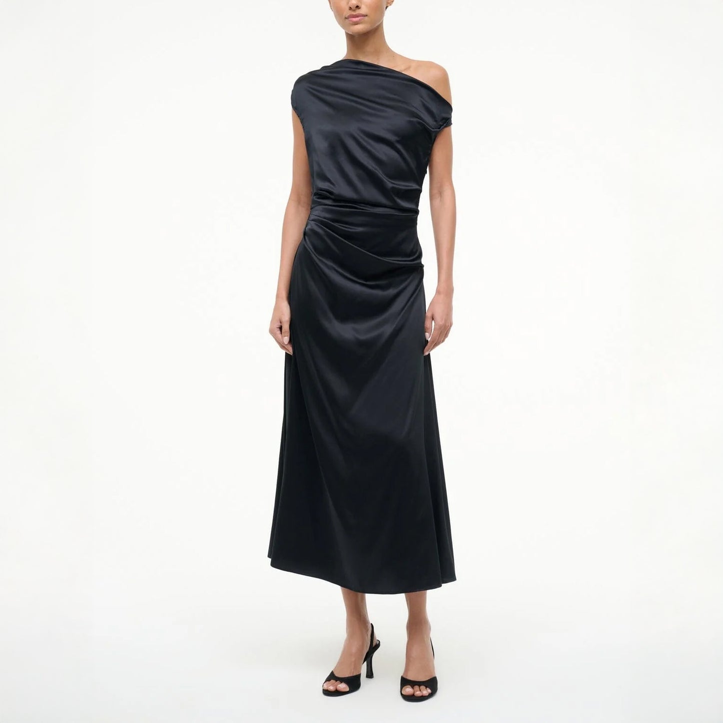 Phare Silk Dress in Black
