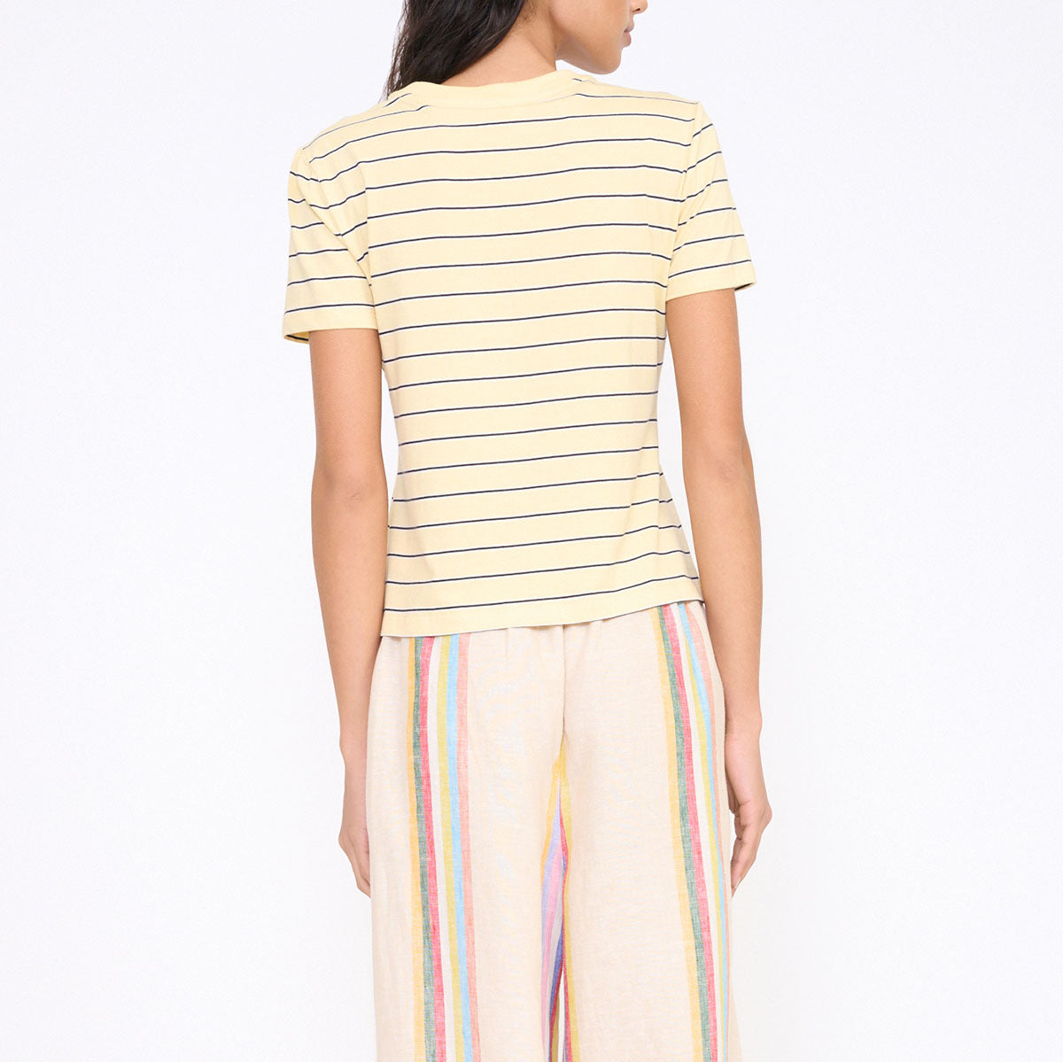Classic Crew Tee in Monday Stripe