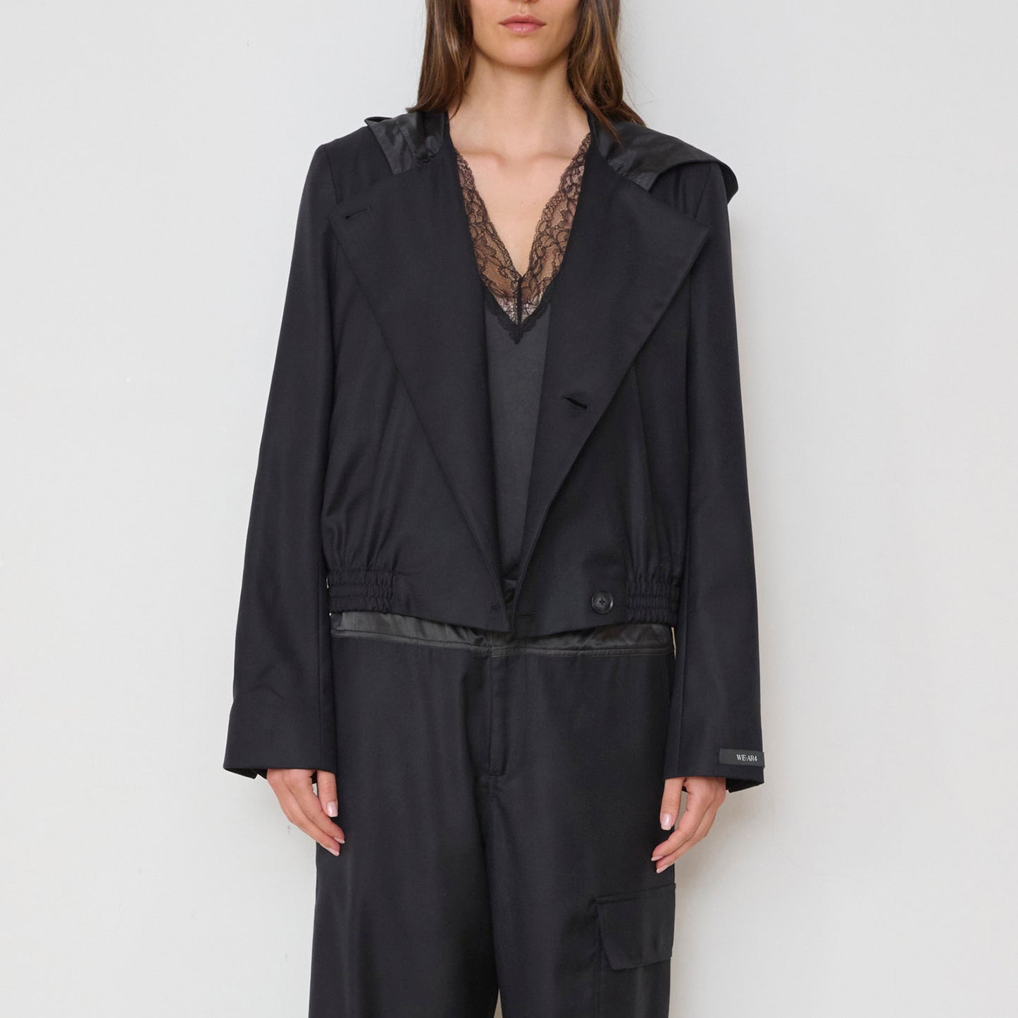 Ford Hooded Blazer in Black