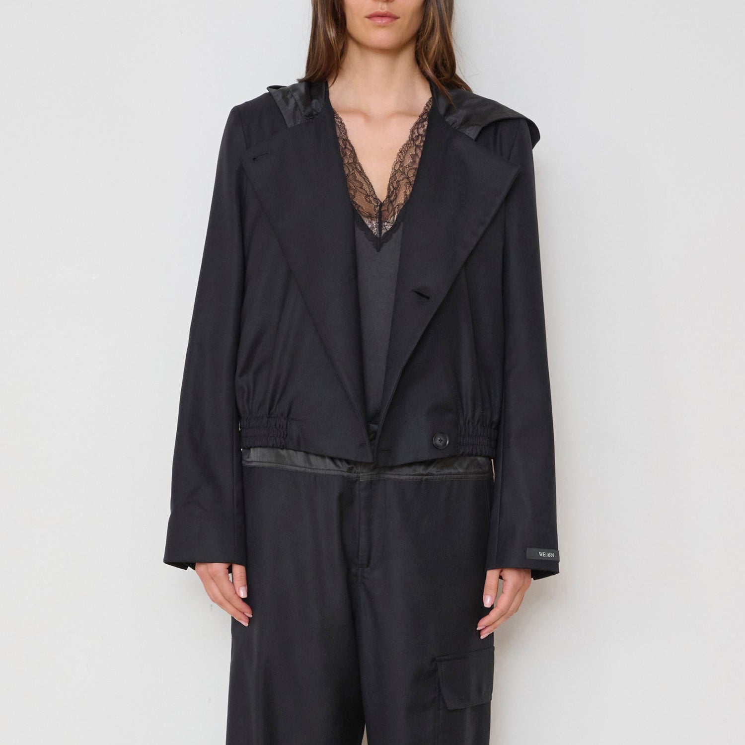 Ford Hooded Blazer in Black