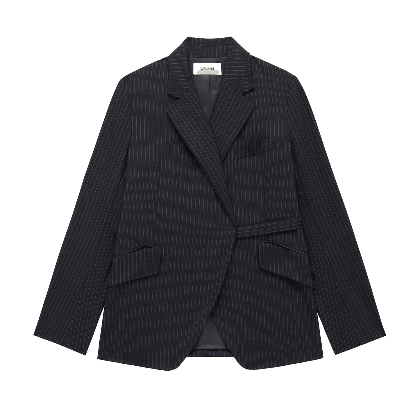 Smoking Blazer in Grey Pinstripe