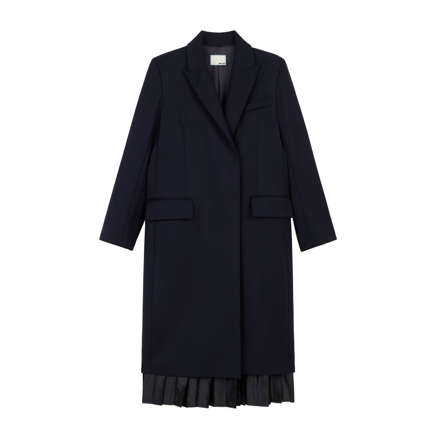 Gramercy Pleated Coat in Navy