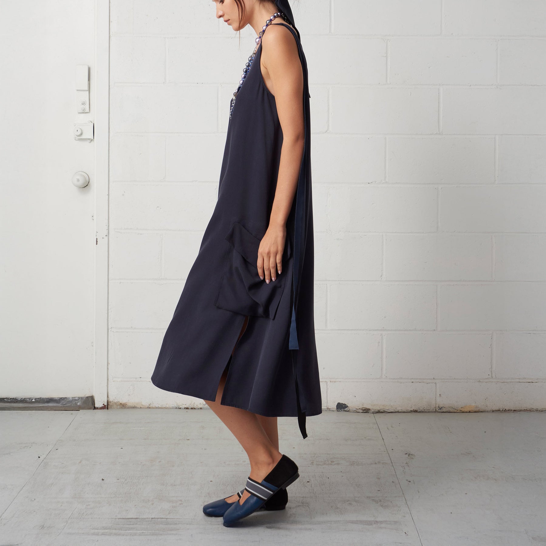 Charter Tank Dress in Navy