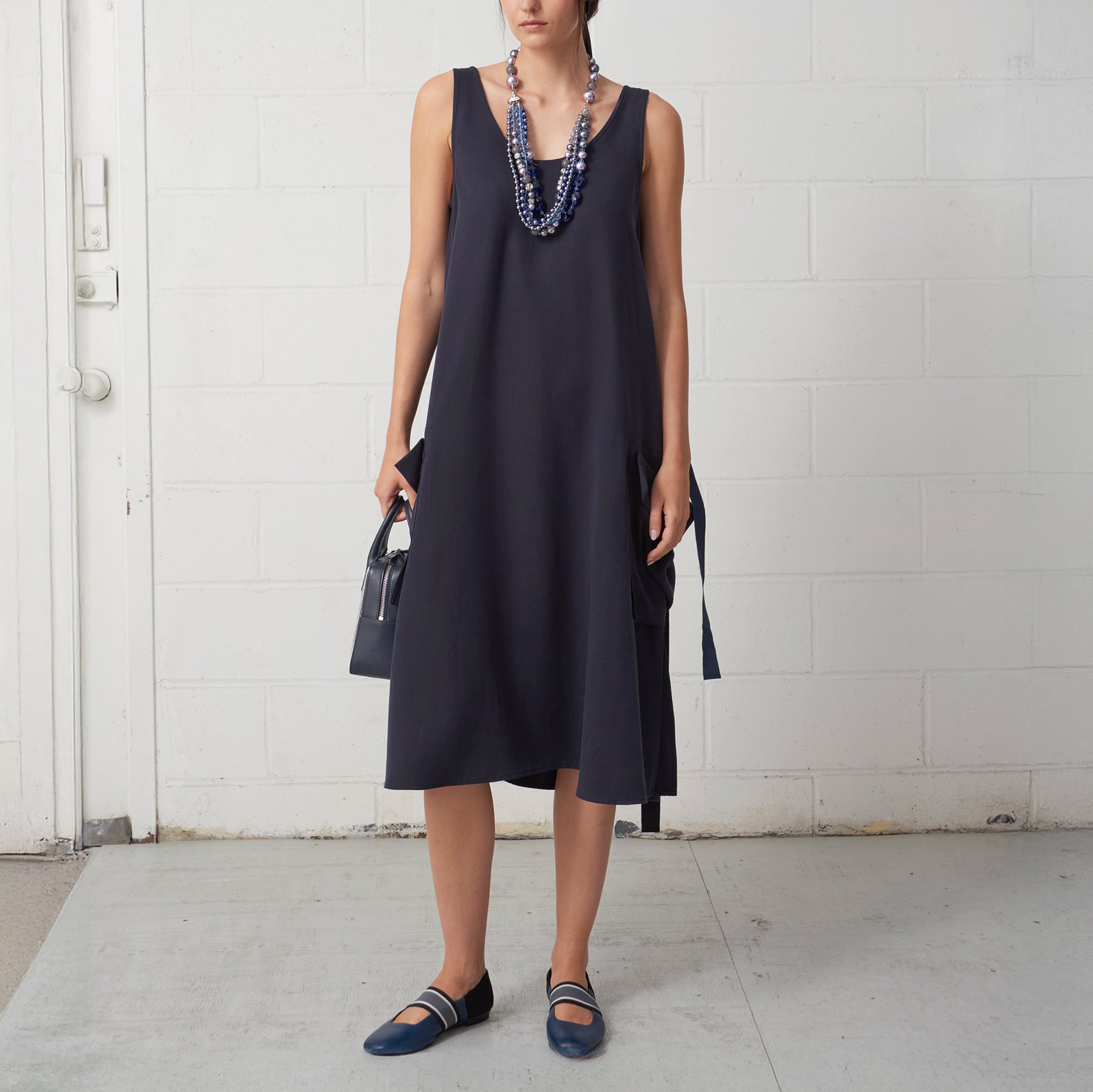 Charter Tank Dress in Navy