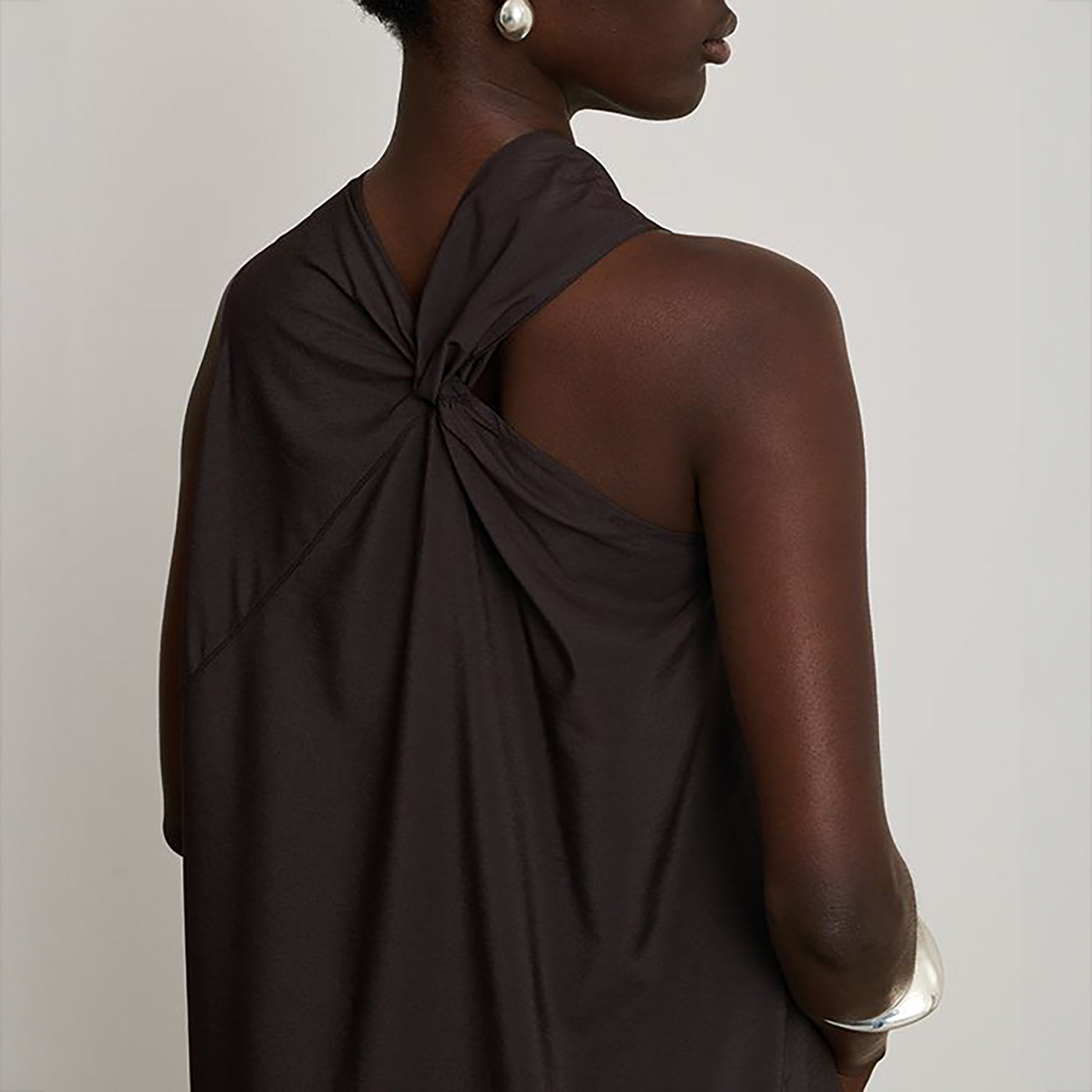 Emna Dress in Dark Brown