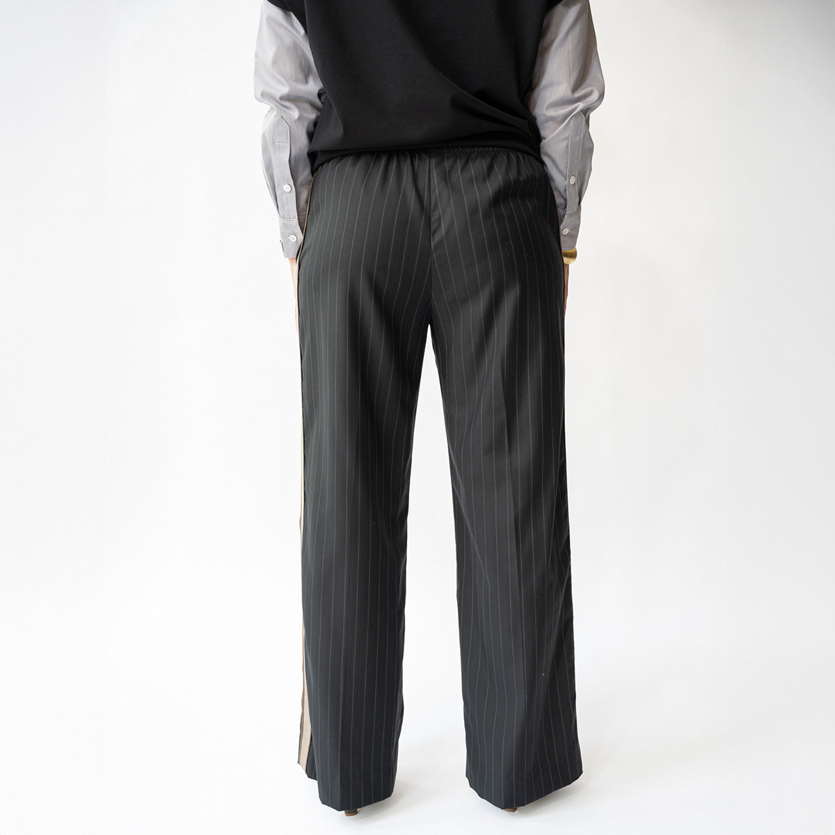 The Chaplin Trouser in Black Stripe