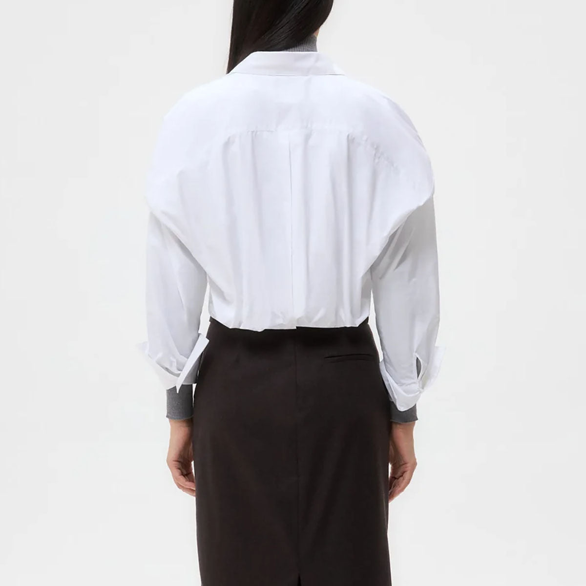 Taken Top in Super Compact Poplin