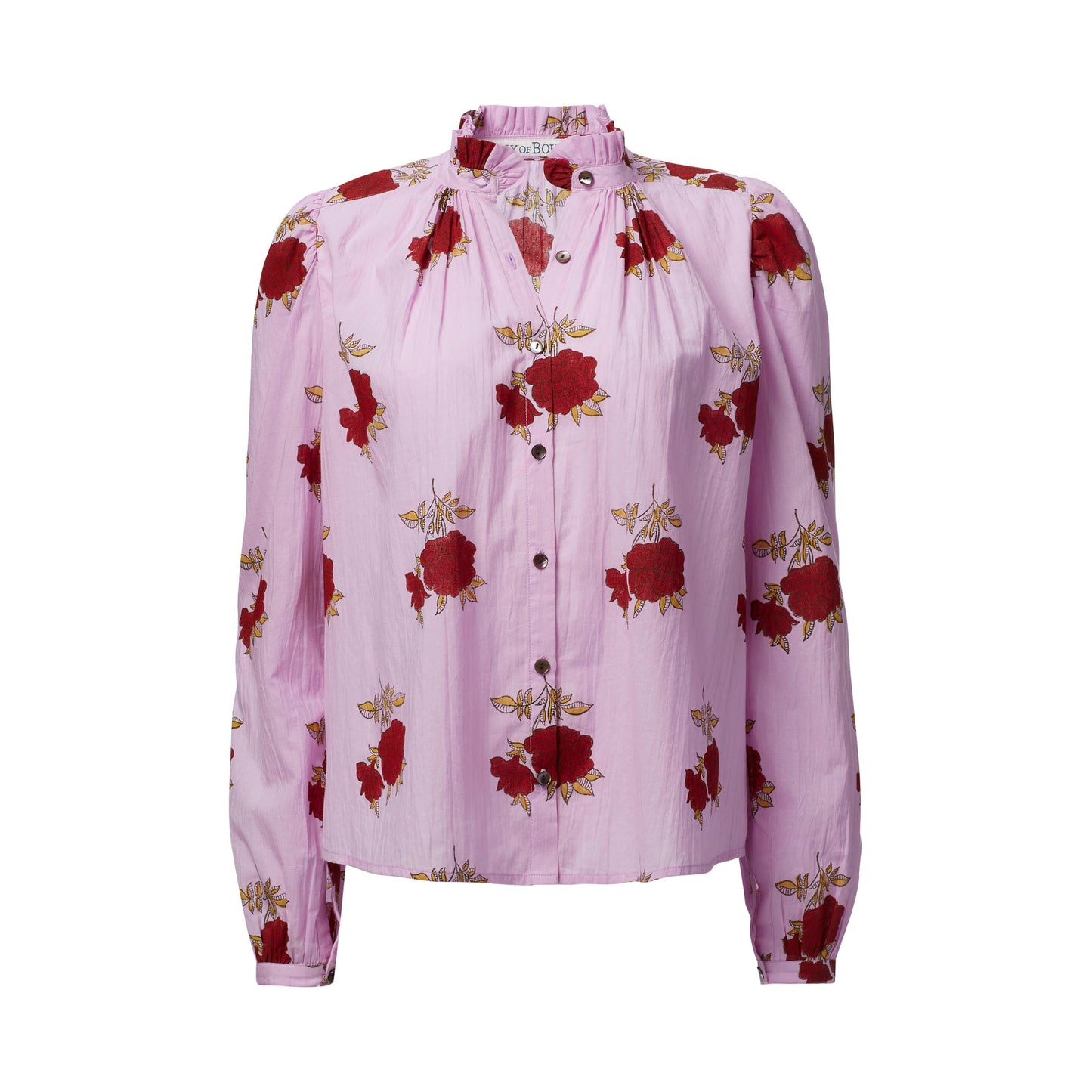 Annabel Ruby Rosette Blouse in Pink
