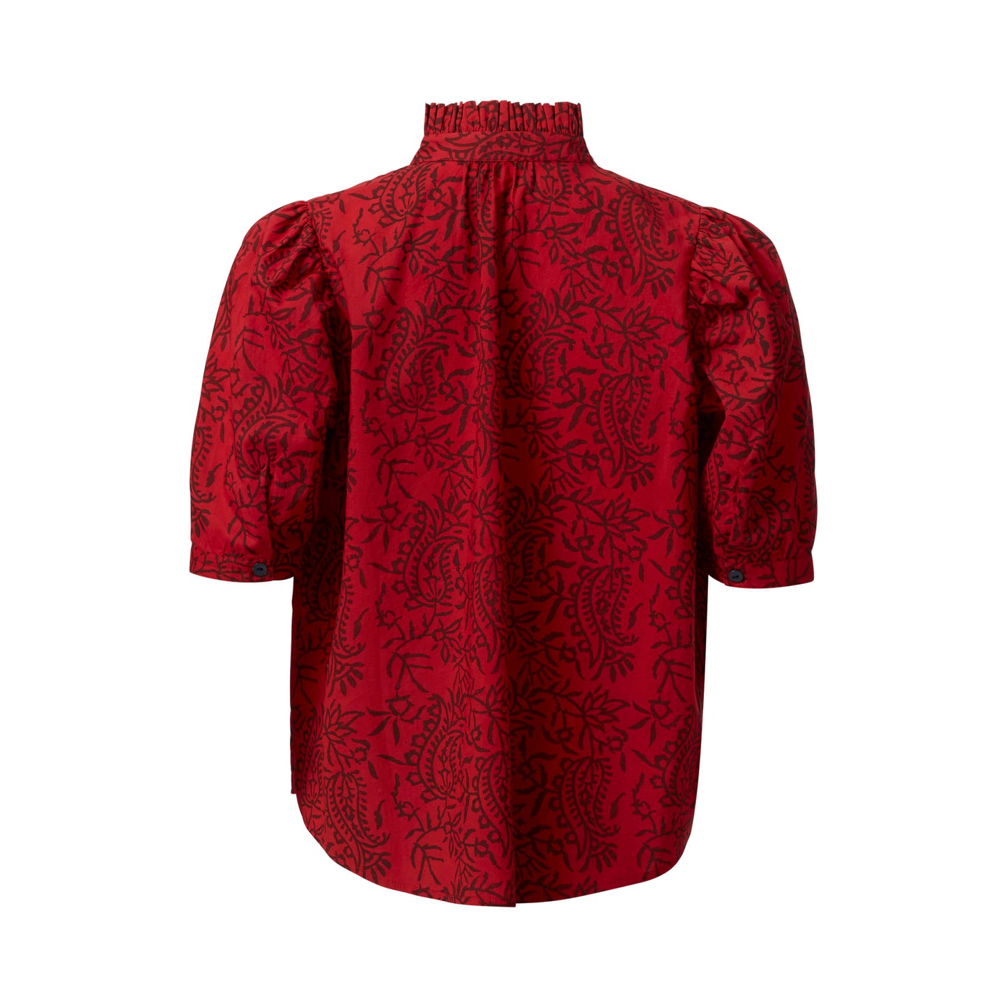 Winnie Paisley Blouse in Red Spice