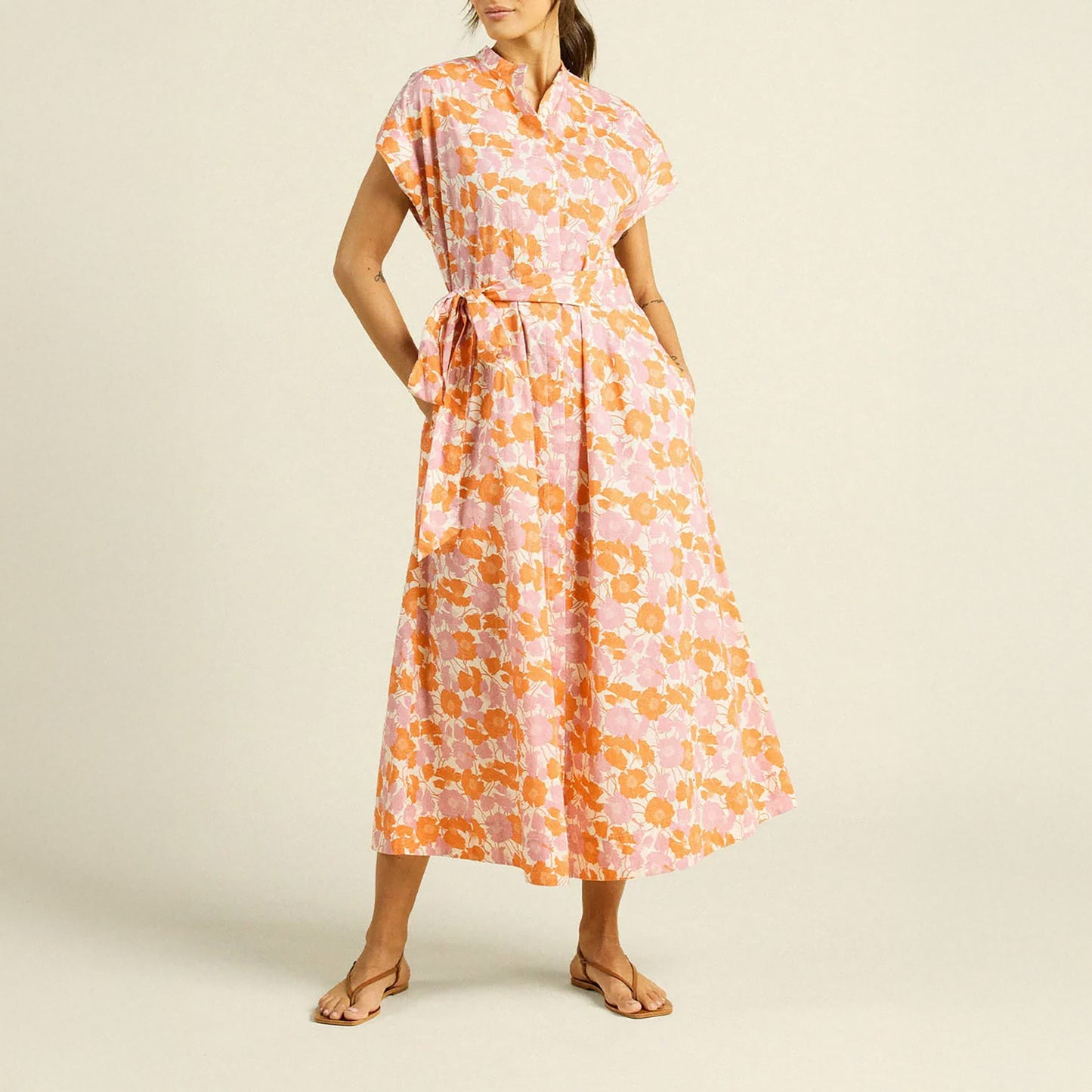 James Dress in Poppy Dawn
