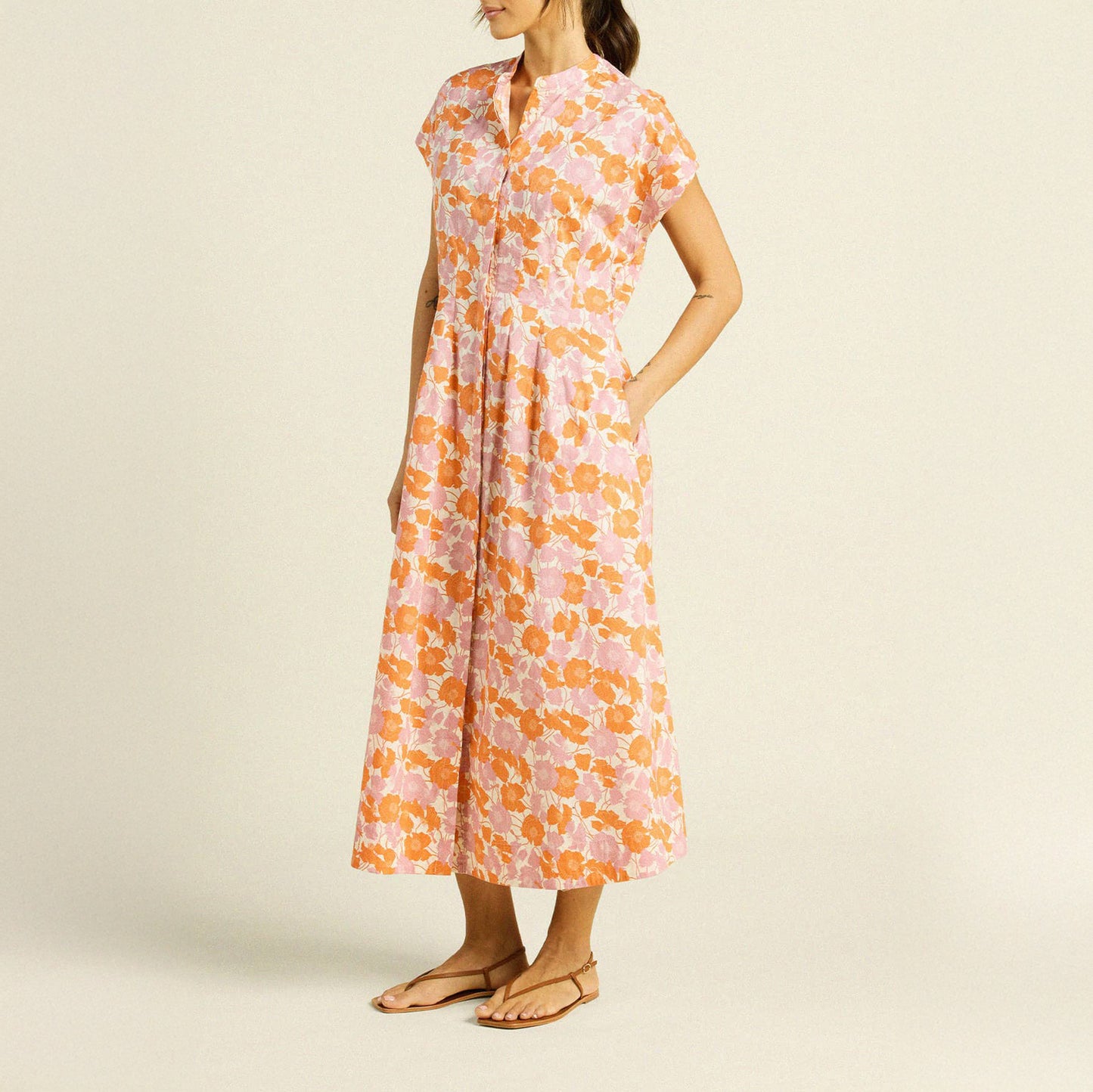 James Dress in Poppy Dawn