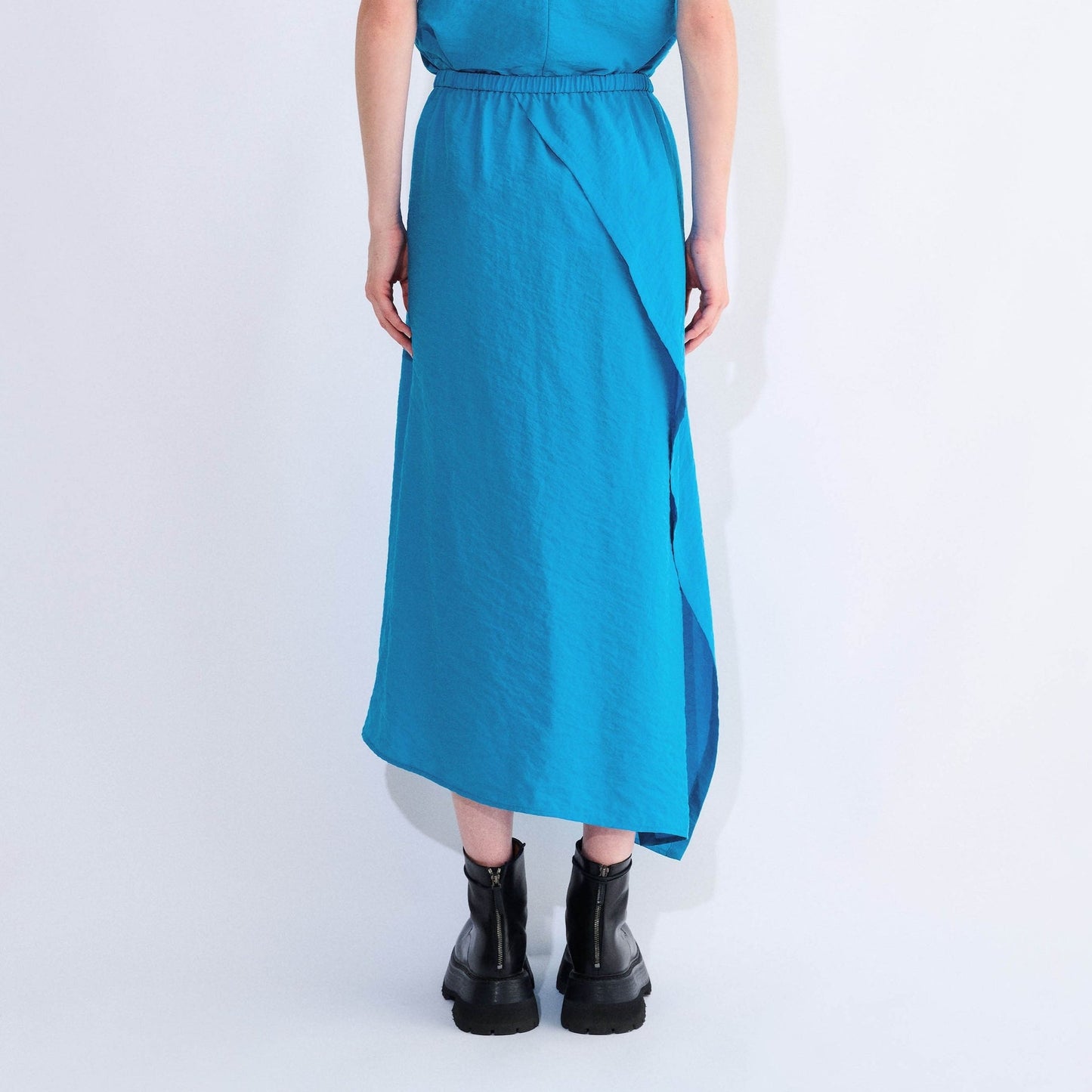 Suma Asymmetrical Skirt in Azure