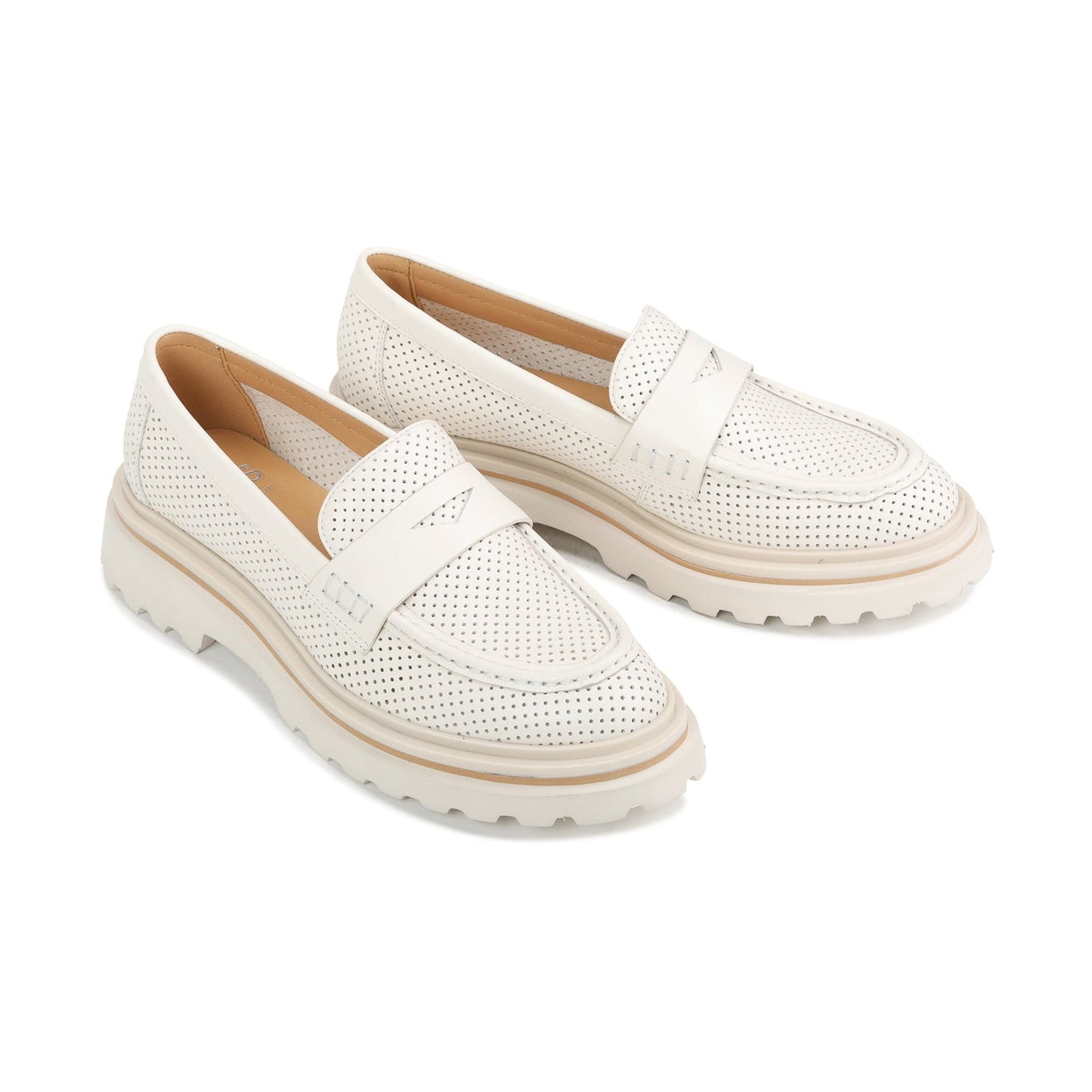 Sumiya Leather Loafer in Bone