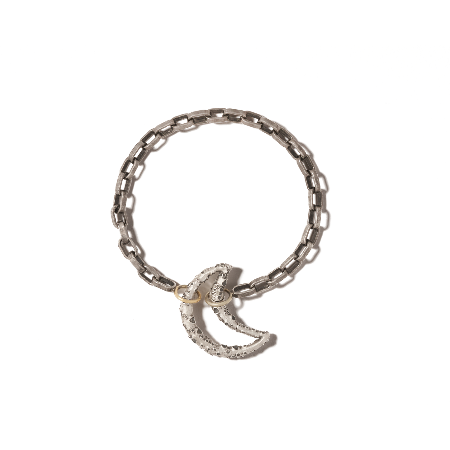 Surface of the Moonlock in Sterling Silver