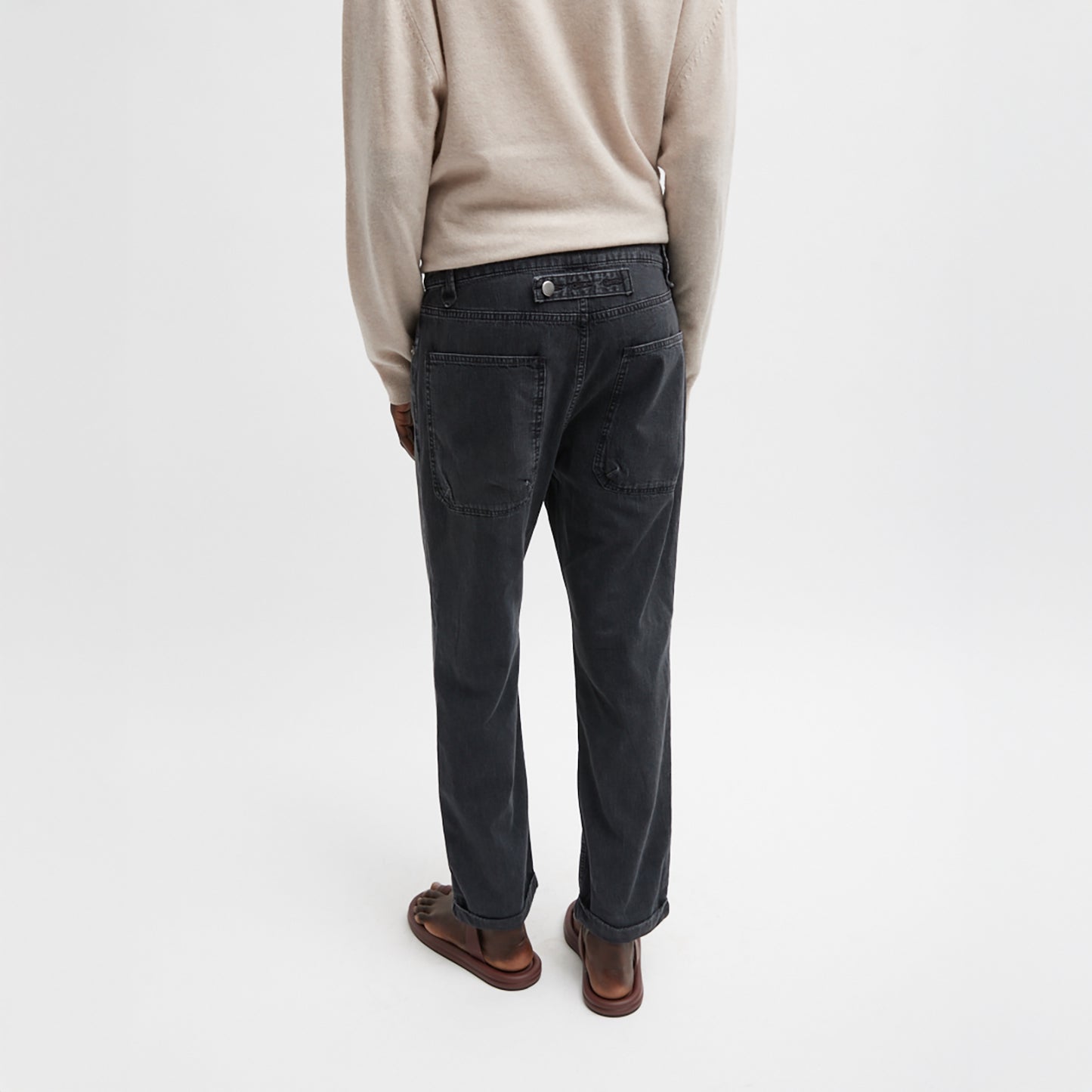 Slouchy, relaxed-fit jean with a straight leg Japanese mid-weight denim: 100% cotton Waist measurement: 32.5" (size 27) T000MO3404