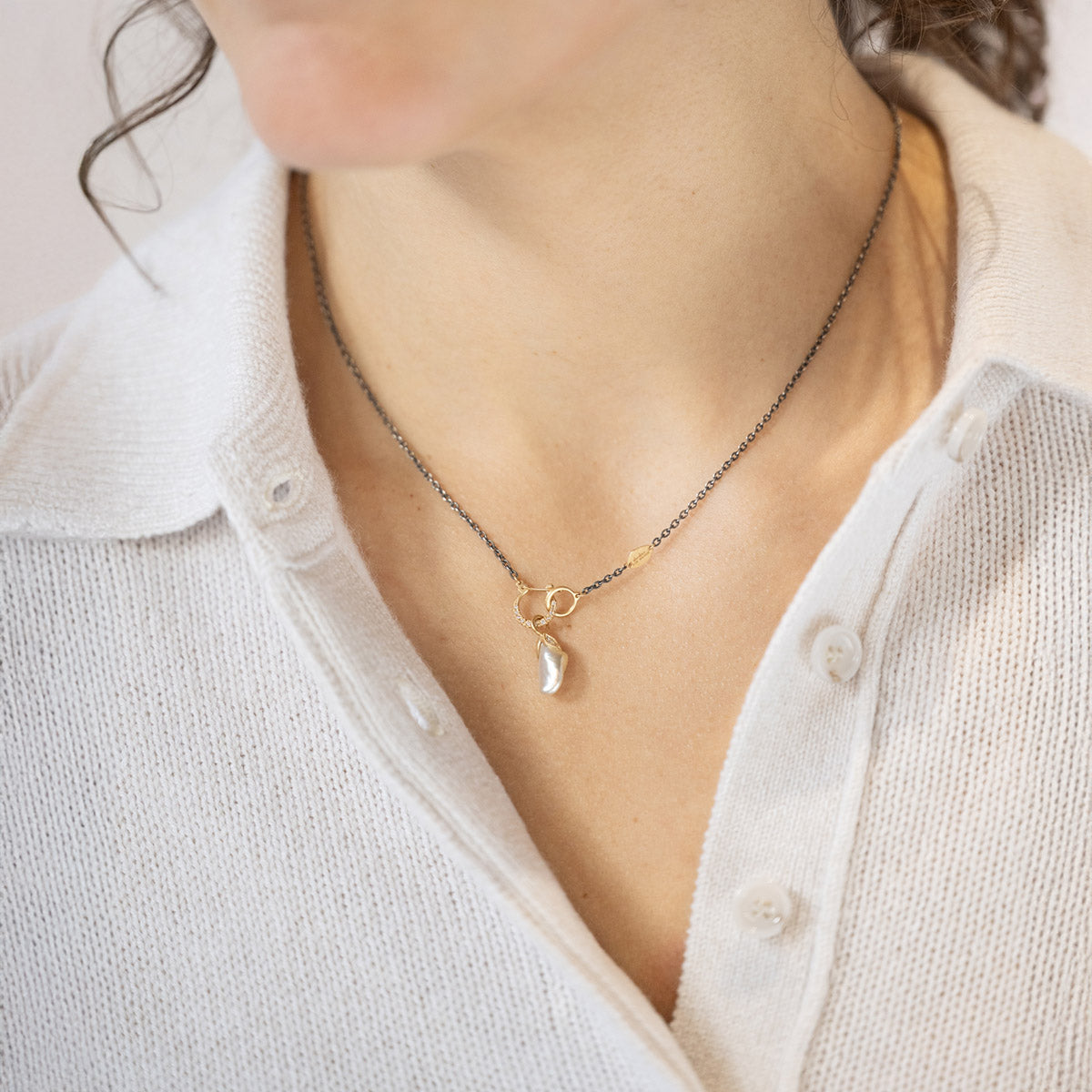 South Sea Pearl Pendant with Diamond
