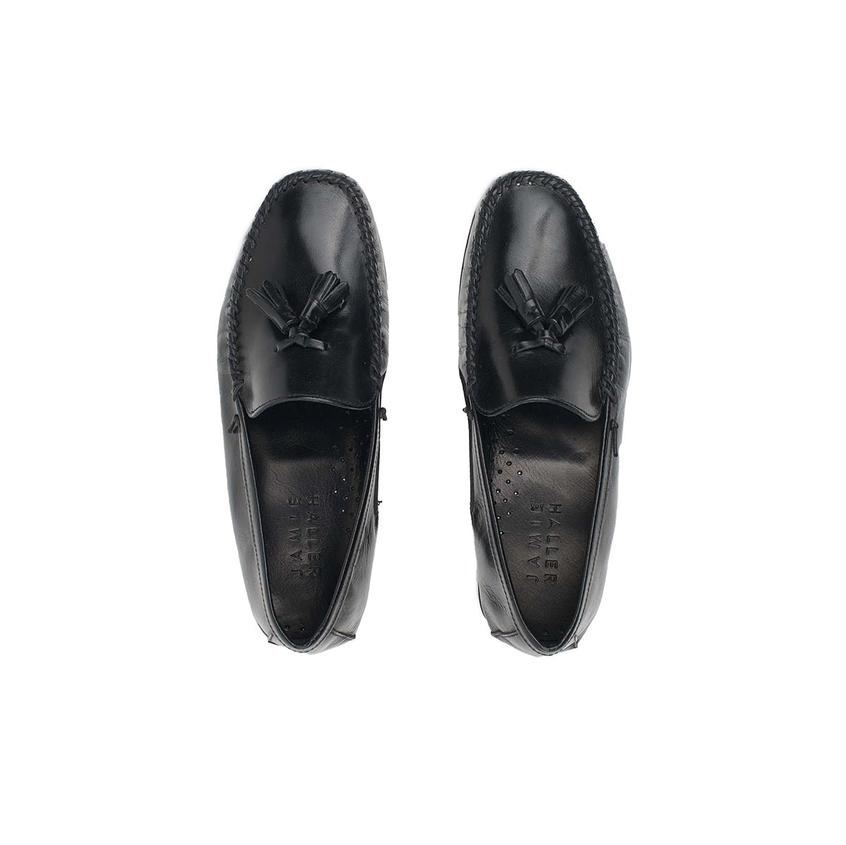 Tasselo Moccasin Loafer in Black