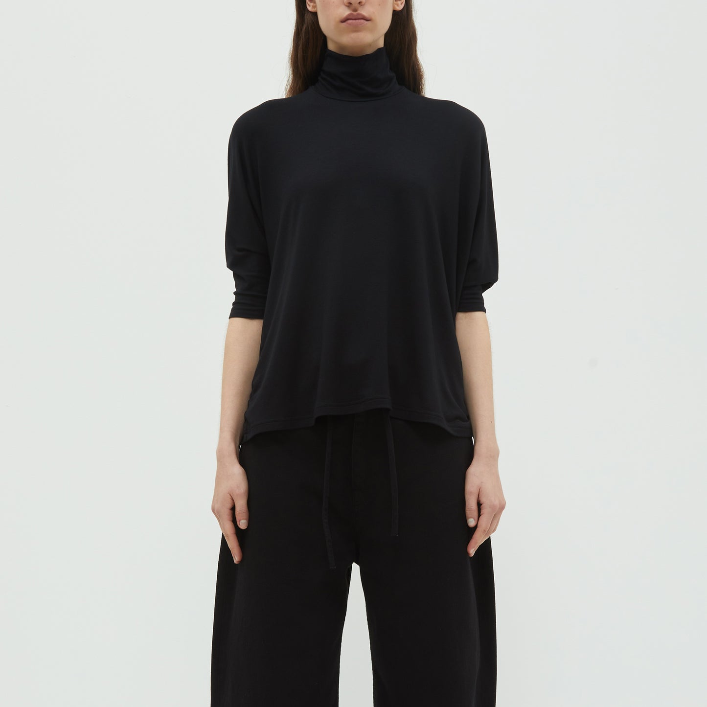 Thandi Turtleneck Top in Black