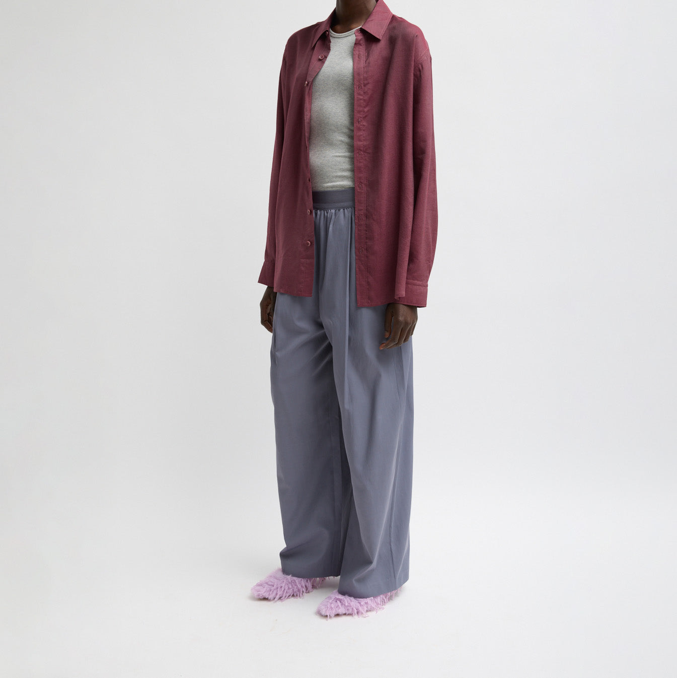 Marit Drapey Pant in Deep Violet