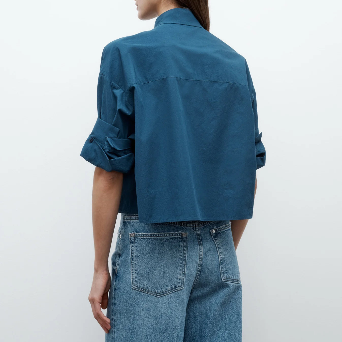 Next Ex Tie Blouse in Blue Wing Teal