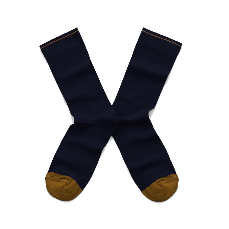 Night Blue Crew Socks