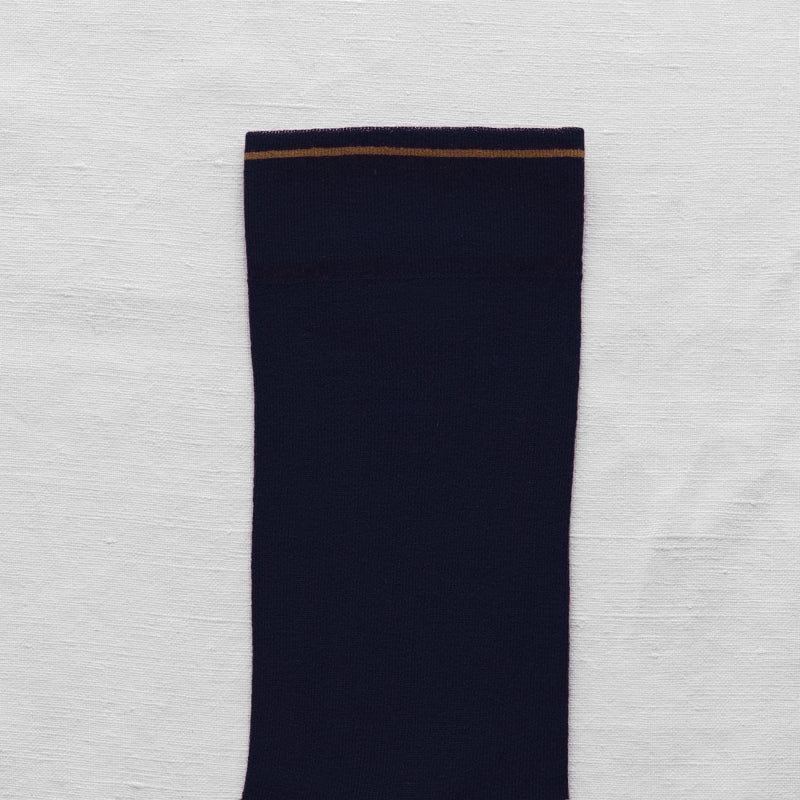Night Blue Crew Socks