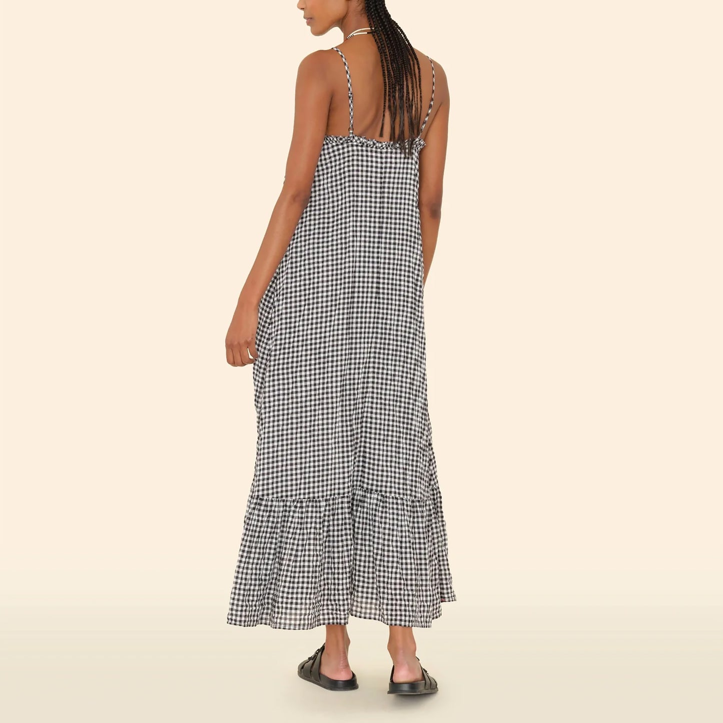Taytum Dress in Anise Gingham