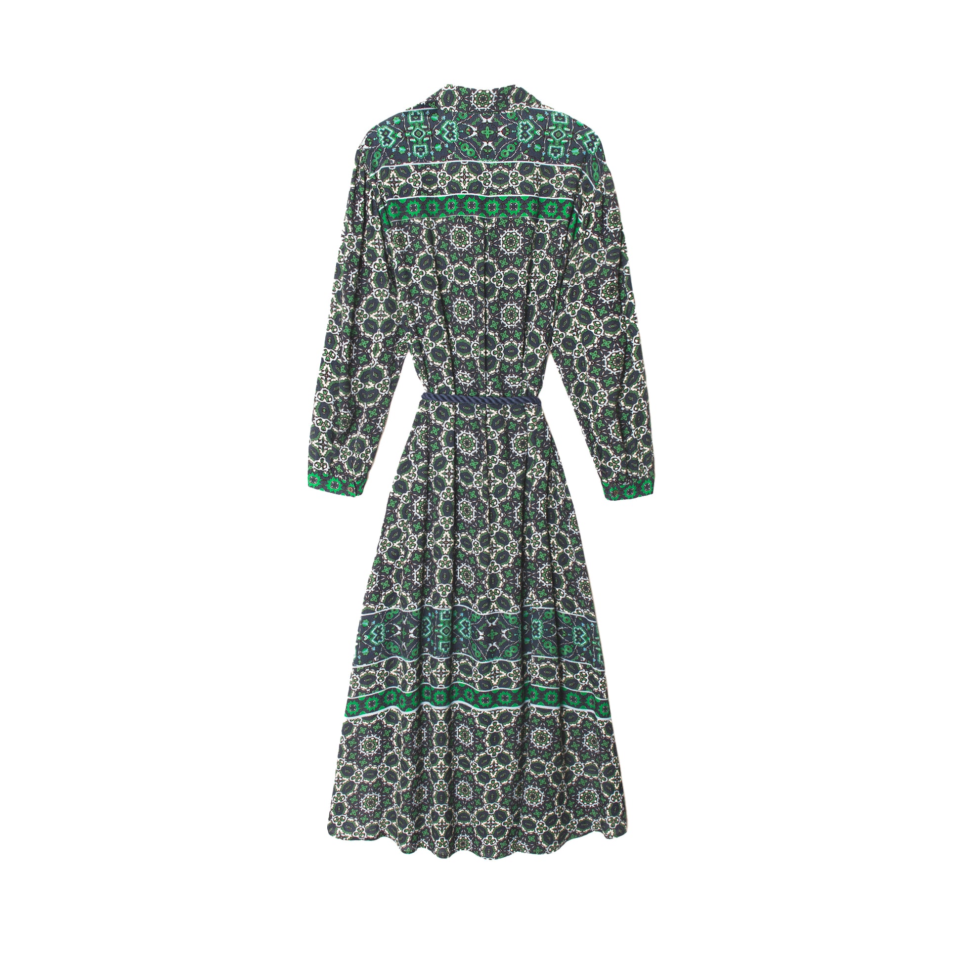 Annabelle Dress in Navy Tile