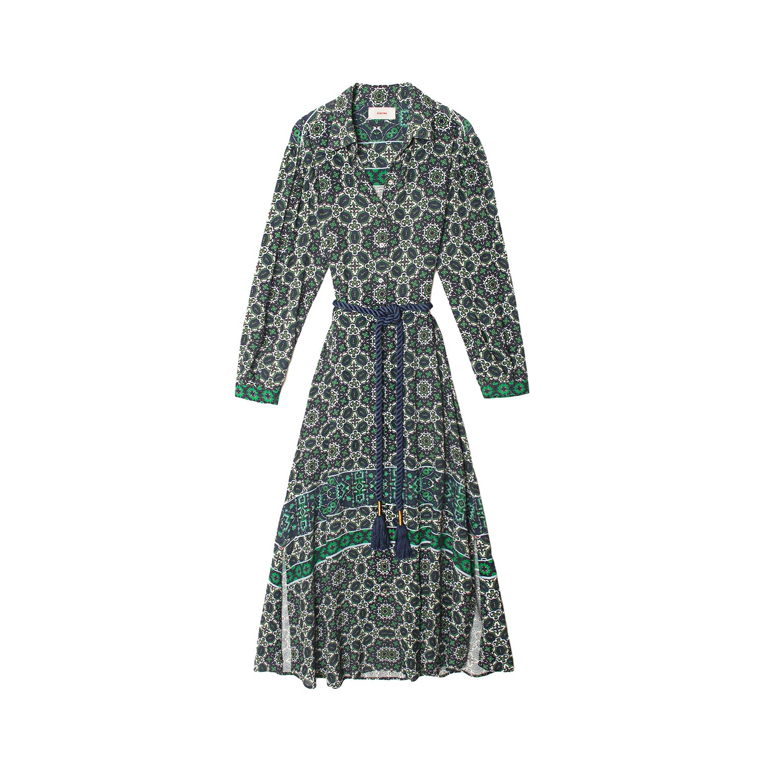 Annabelle Dress in Navy Tile