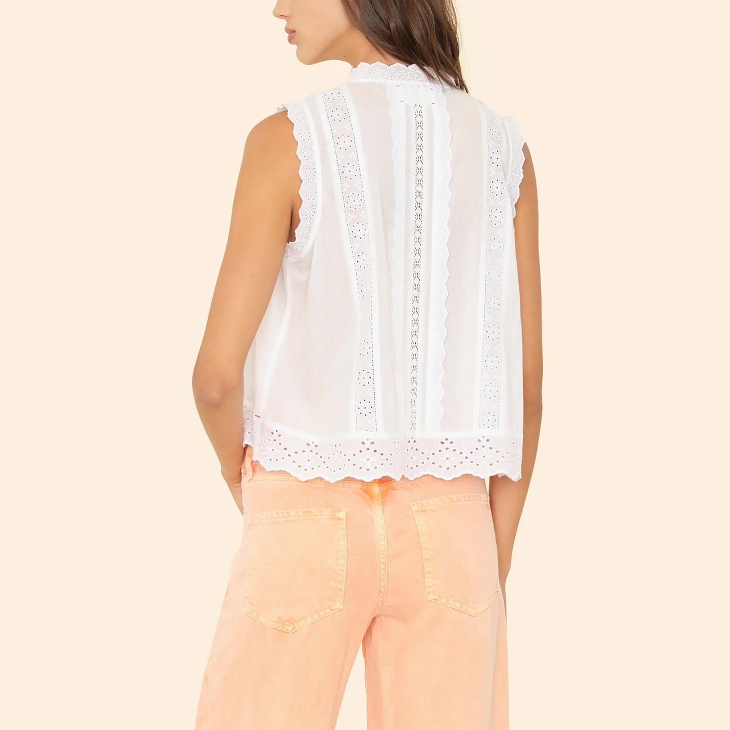 Lara Viole Shirt in White