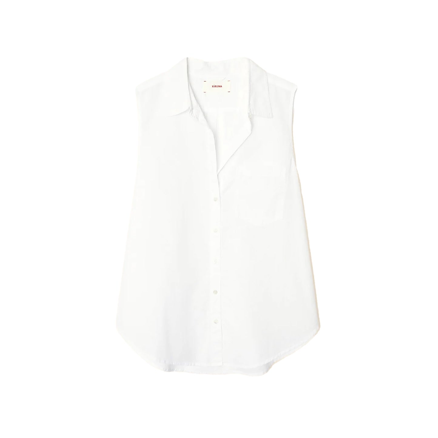 Brooks Shirt in White Poplin