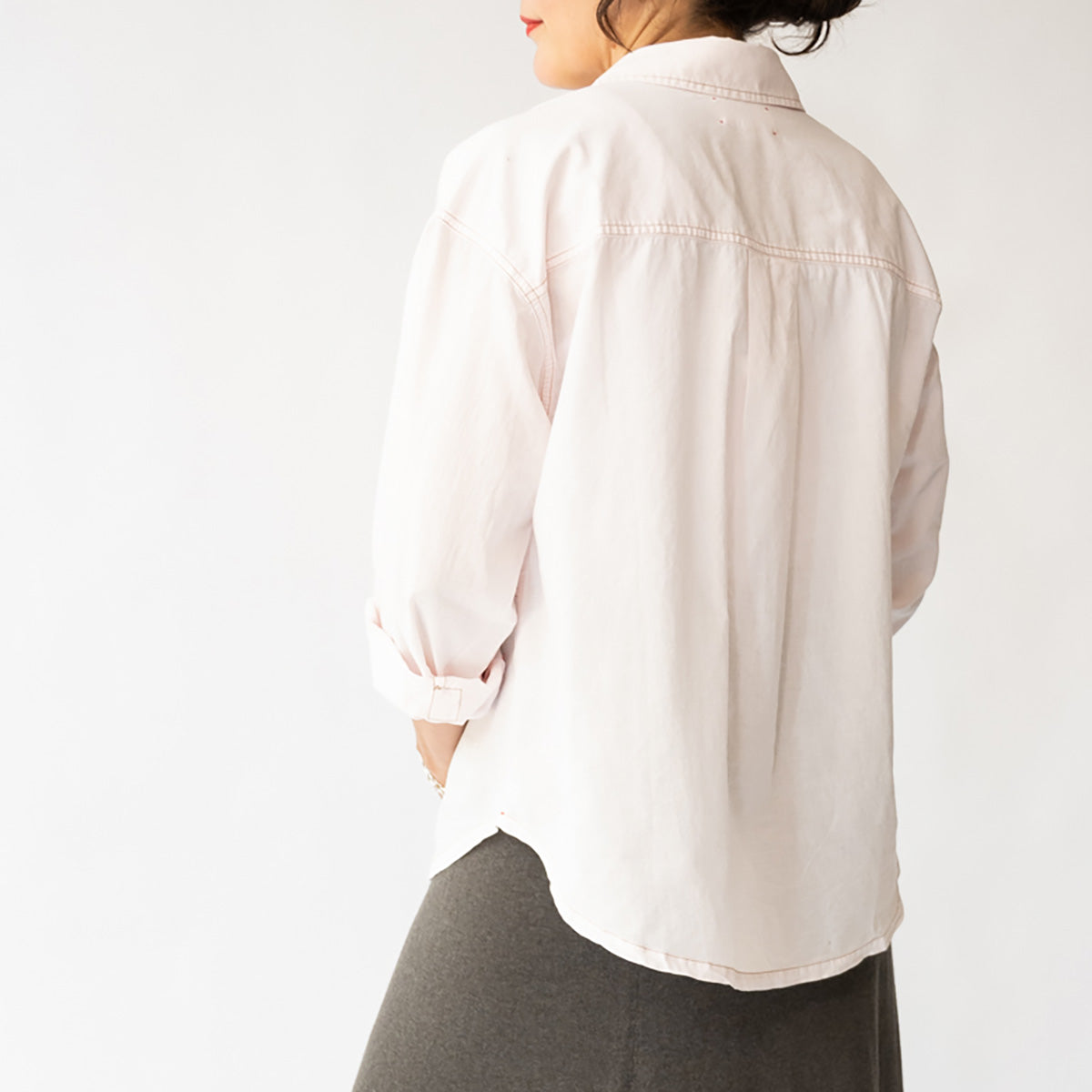 Logan Shirt in Pale Rose
