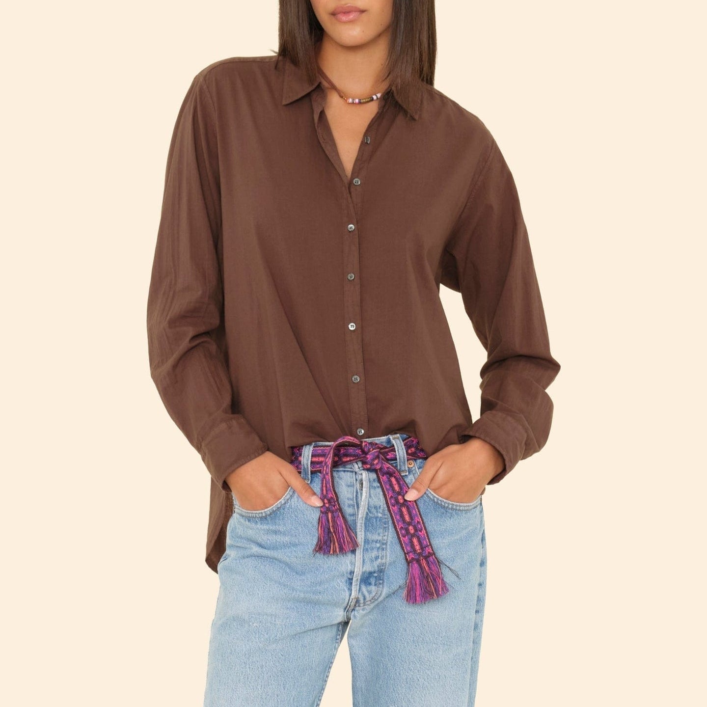 Beau Shirt in Stallion Brown