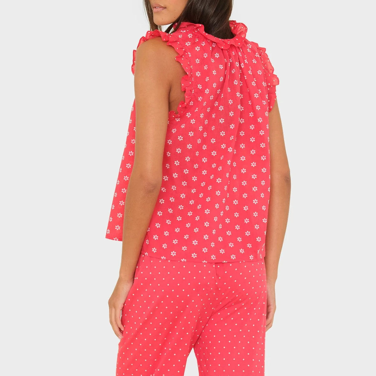 Bex Top in Red Daisy