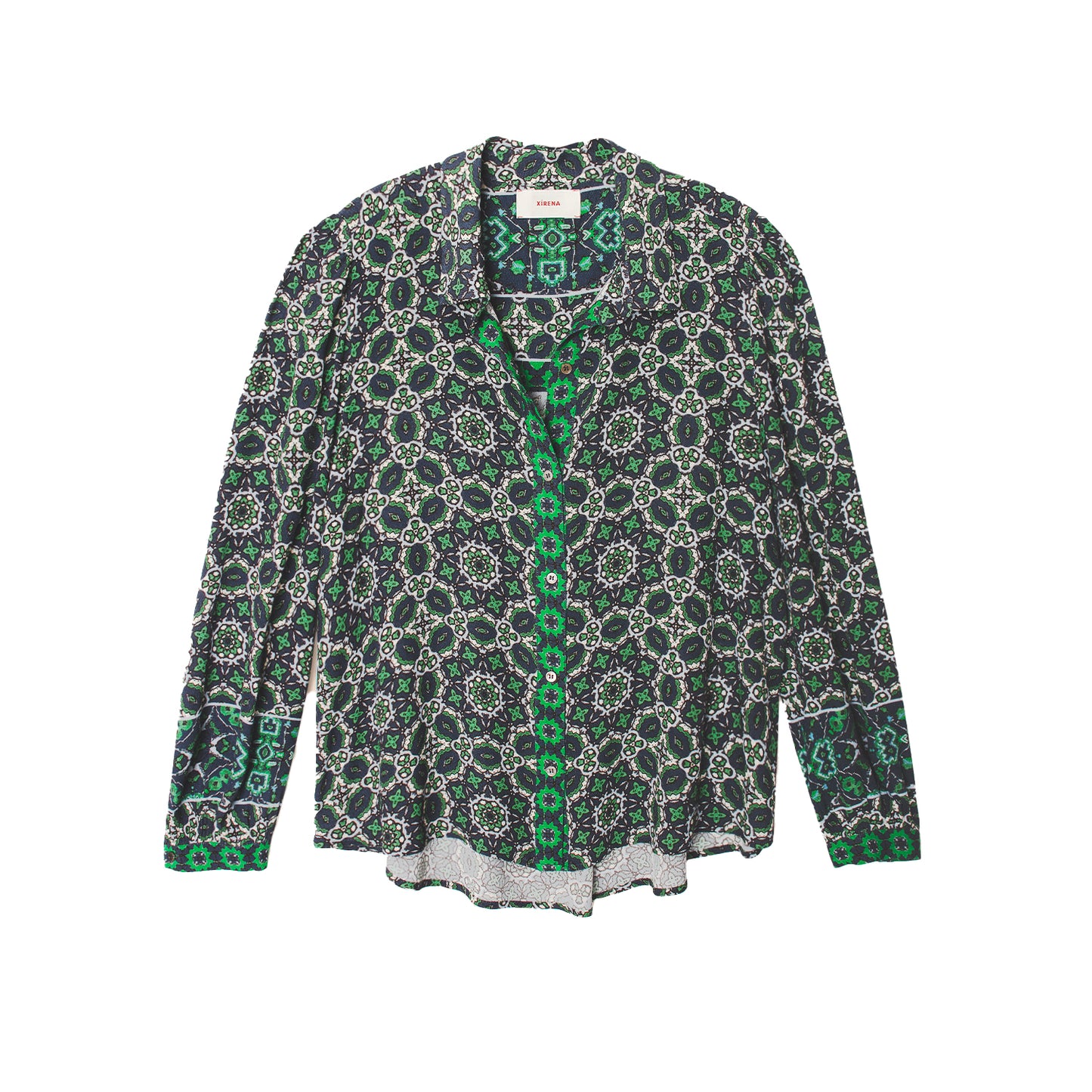 Gaby Shirt in Navy Tile