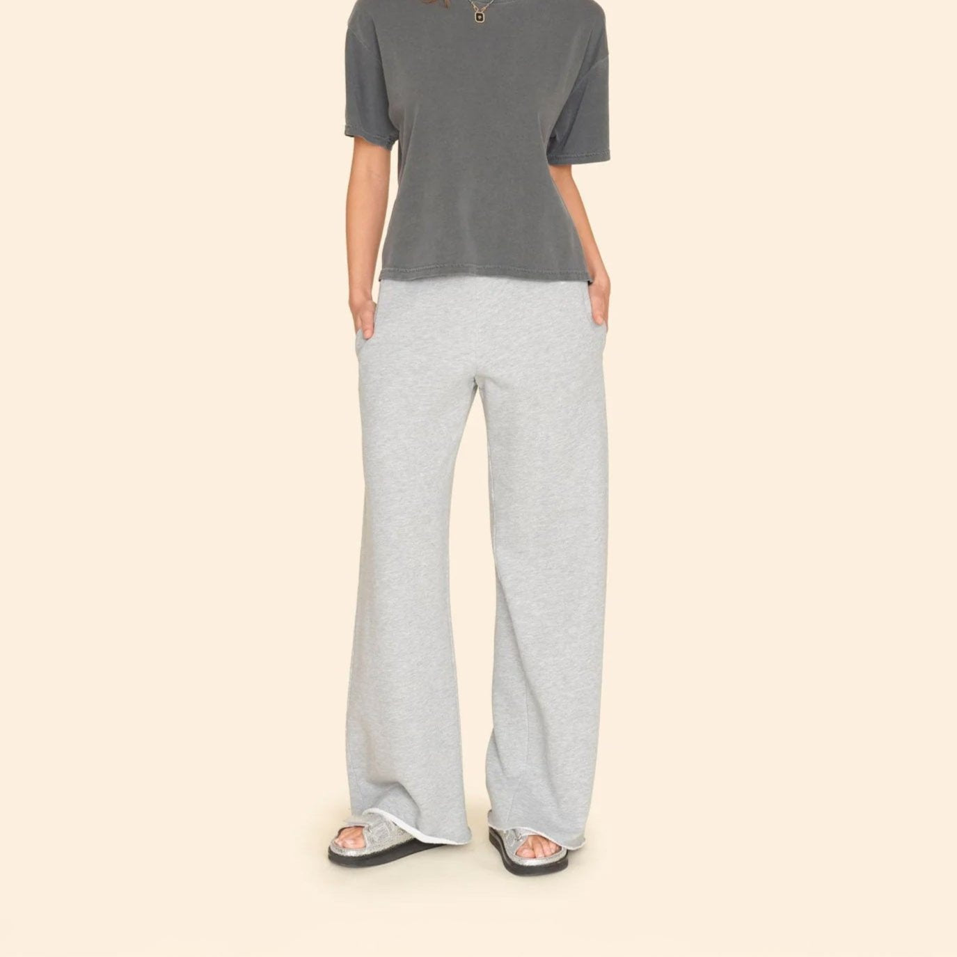 Emmette Sweatpants in Heather Gray