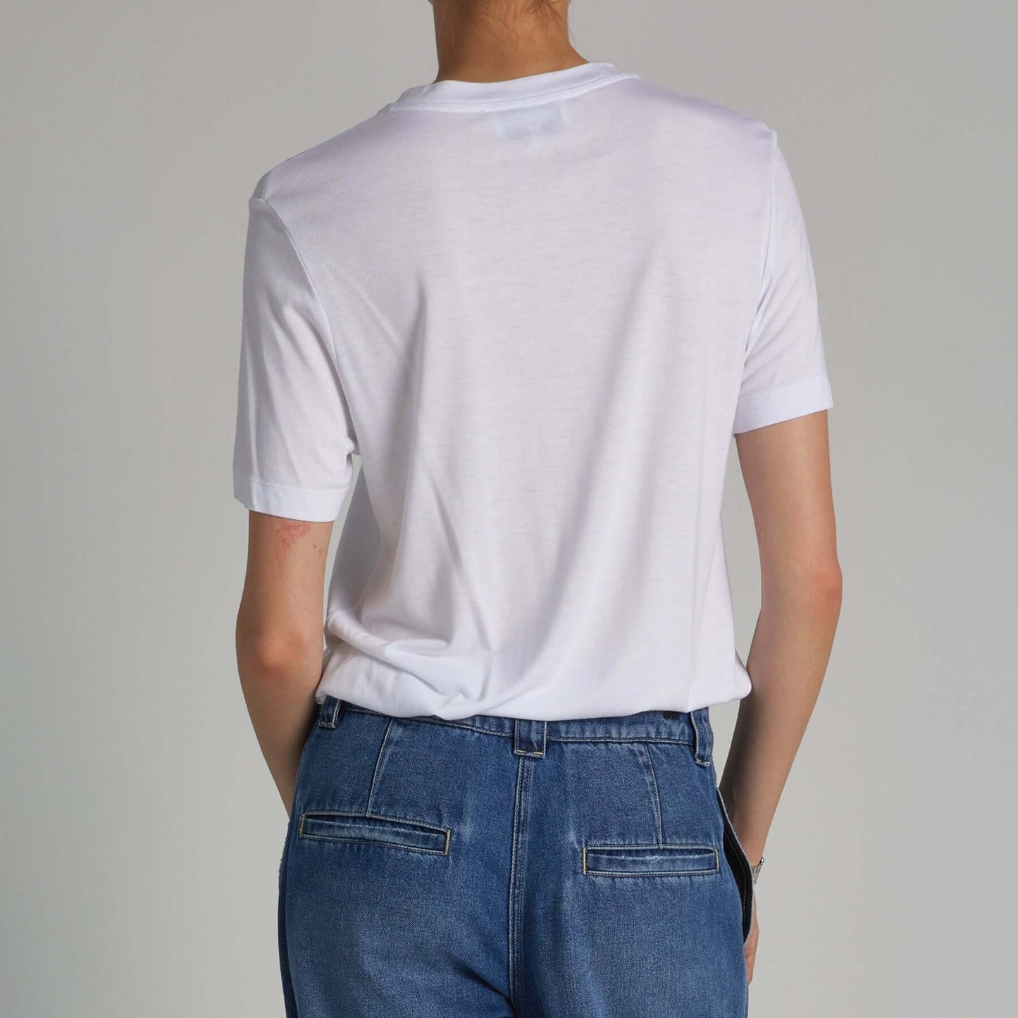 Zola Crewneck Tee in White