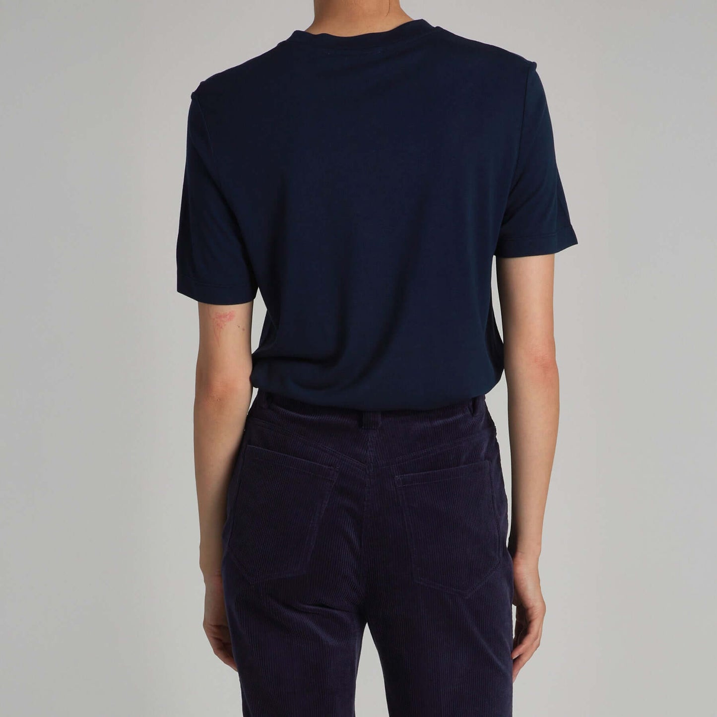 Zola Crewneck Tee in Navy