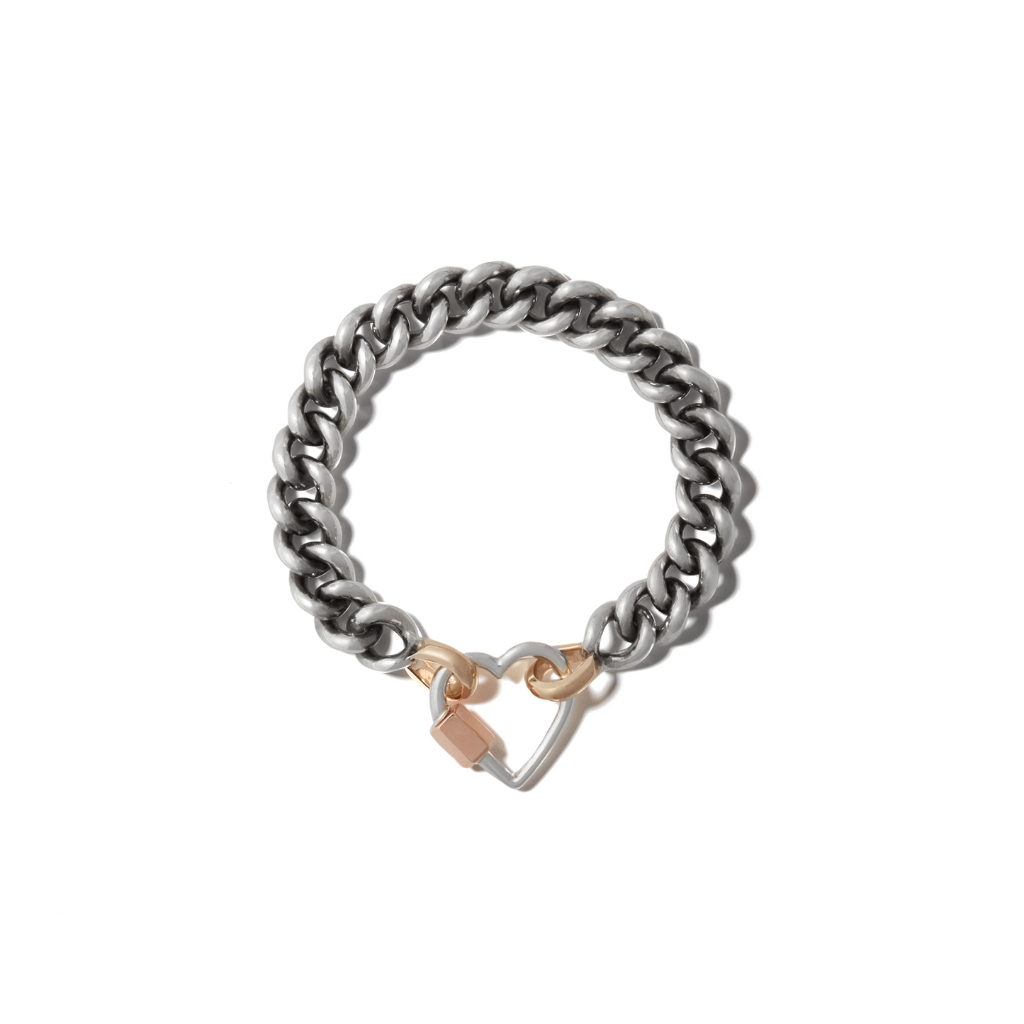 Mini Mega Curb Chain in Silver & Gold