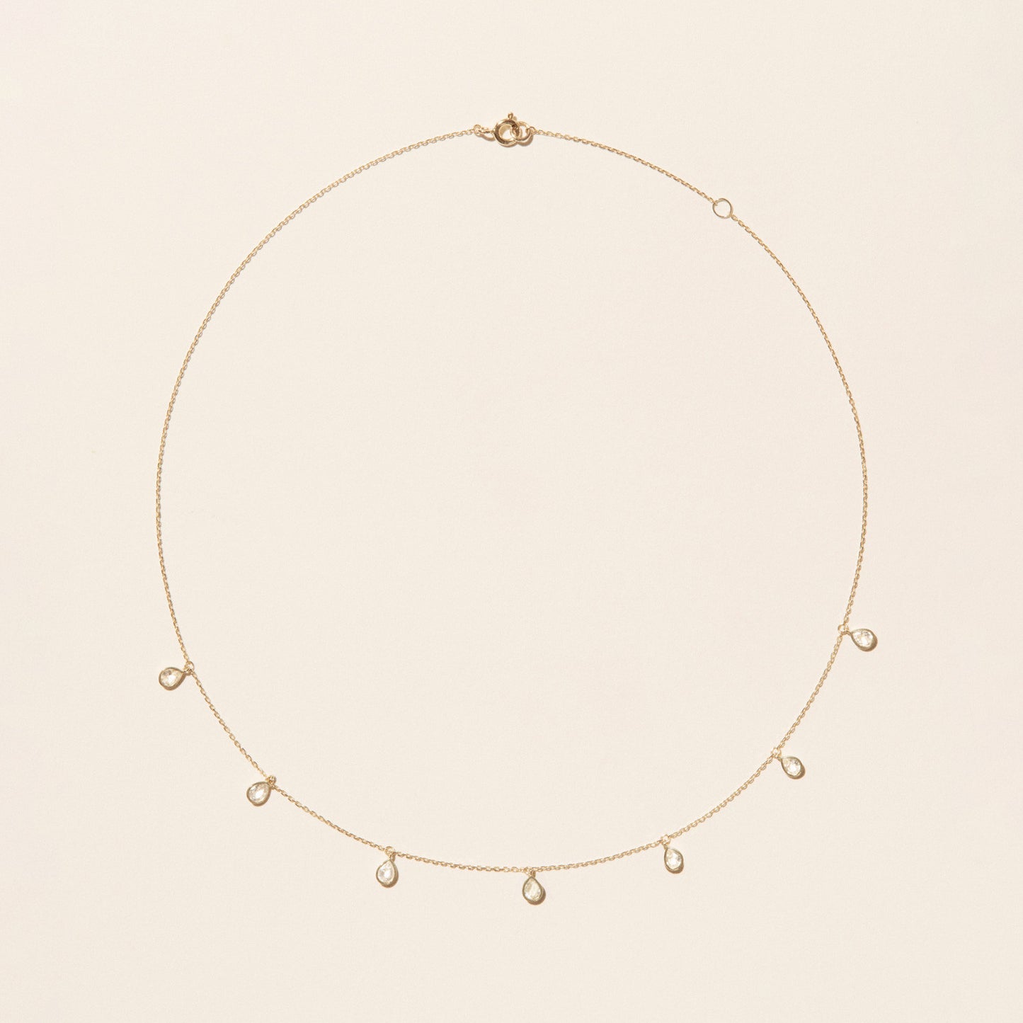 Palerme Necklace with White Sapphires