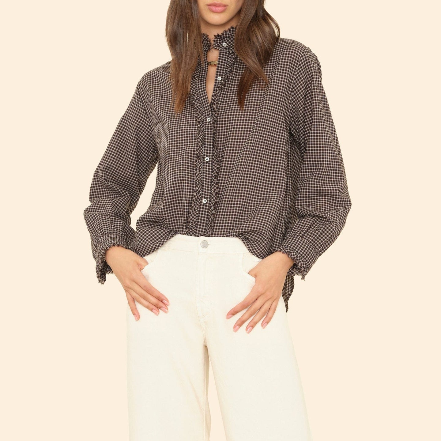 Amelie Shirt in Black Pepper