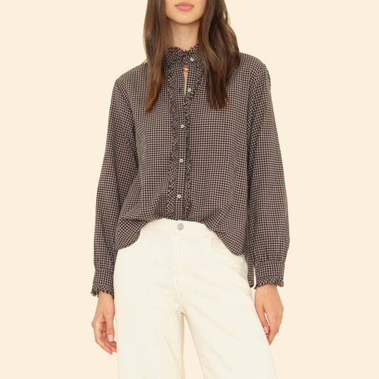 Amelie Shirt in Black Pepper