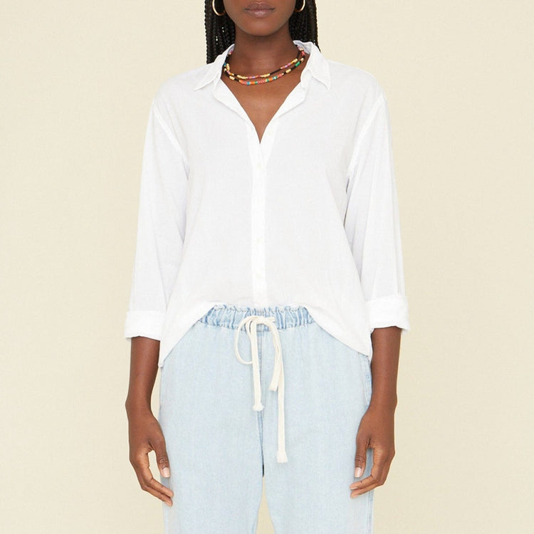 Beau Button Up in White