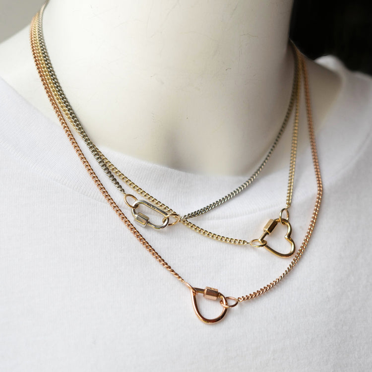 Not So Heavy Curb Chain in Gold