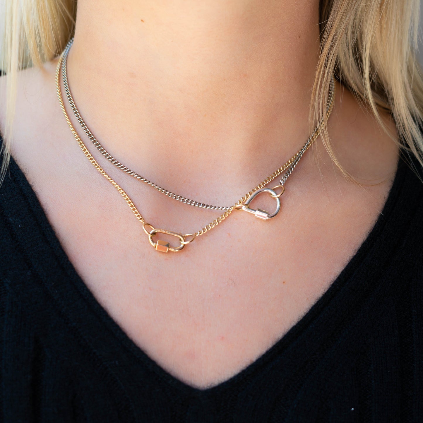 Not So Heavy Curb Chain in Yellow Gold