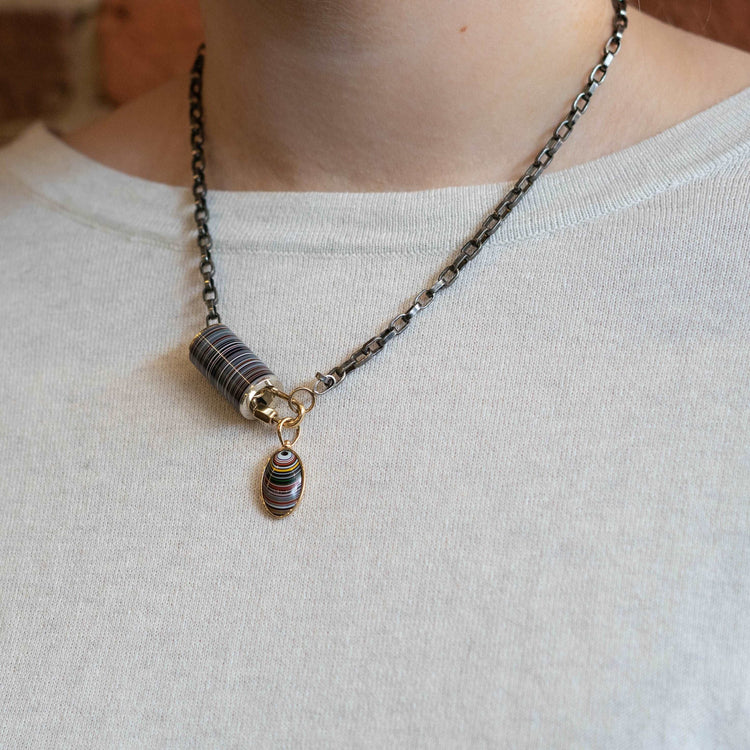 Blackened Silver Biker Chain